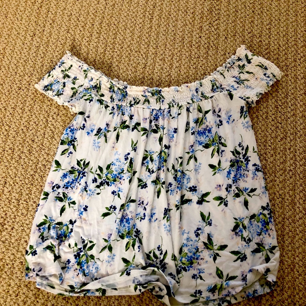 Off the shoulder floral top